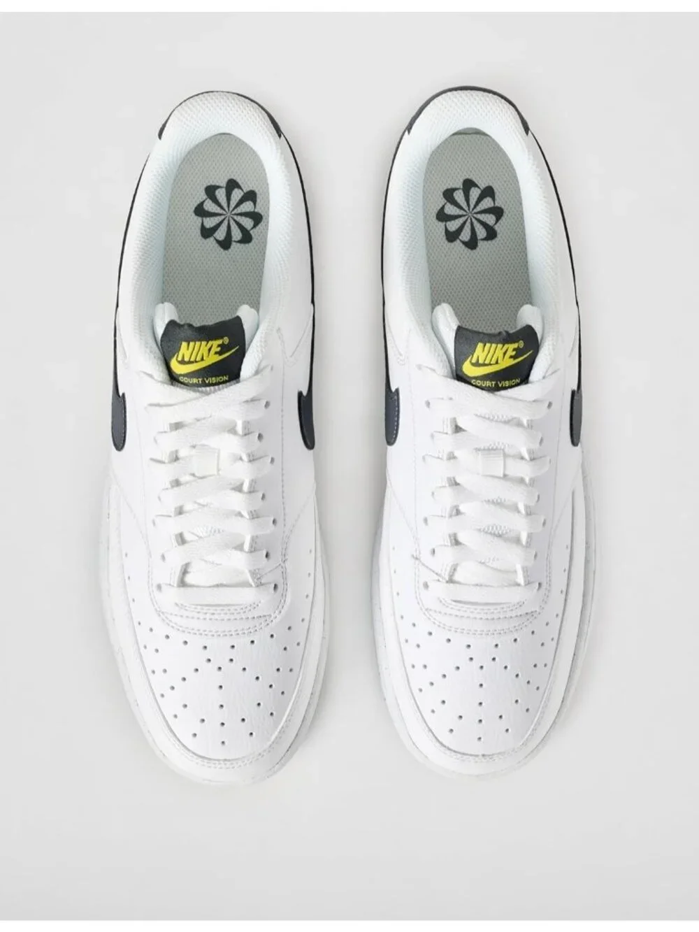 Nike Men's White Grey Court Vision Low Next Nature Classic Stylish Sneakers
